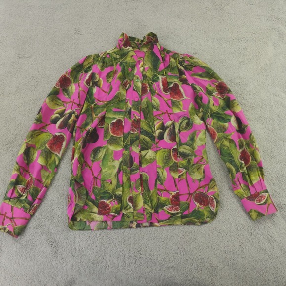 Dolce Gabbana Silk‎ Top Fig Print